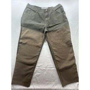 VTG Columbia Mens Hunting Brush Guard Pants Heavy Canvas Field Tan 40x29